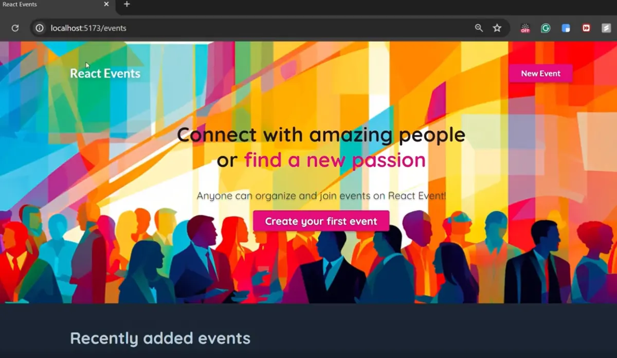 Events Management screenshot
